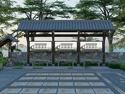 新中式乡村宣传栏