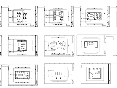 多种集装箱办公室平面图 施工图