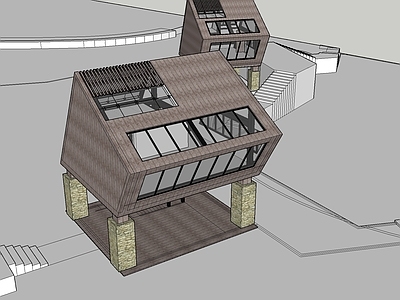 现代特色木屋建筑