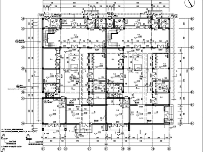 新中式回型商业街建 施工图