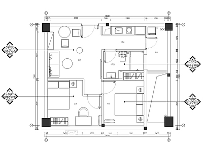 两室户公寓 施工图