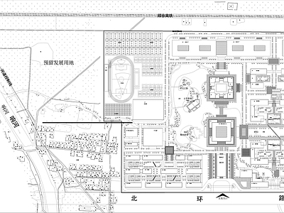 大学校园景观详细规划设计 施工图