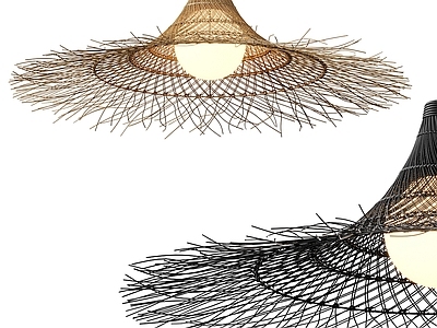 侘寂藤编吊灯
