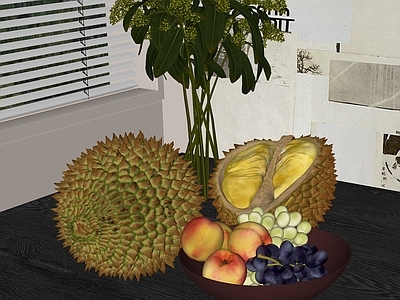 水果榴莲 果盘