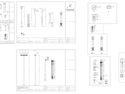 户外灯具图库 施工图