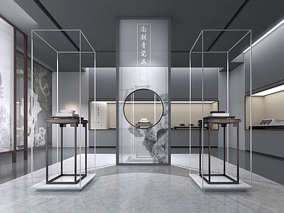 现代新中式文房四宝博物馆 展厅
