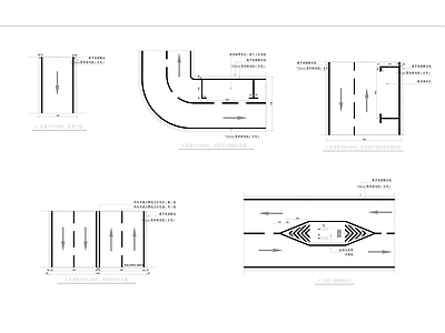 车行道路划线 施工图