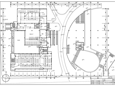 地下1地上5层大学图书馆消防电气施工设计图 施工图