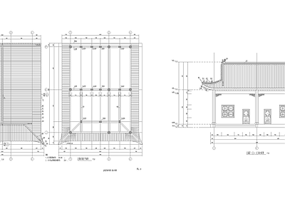 仿古歇山偏房工具房 施工图