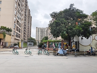小区街道长外景