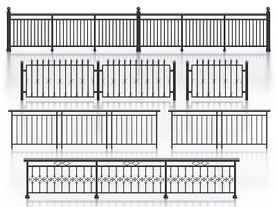 现代铁艺栏杆 围栏 护栏