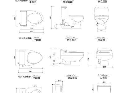 洁具 图块 施工图