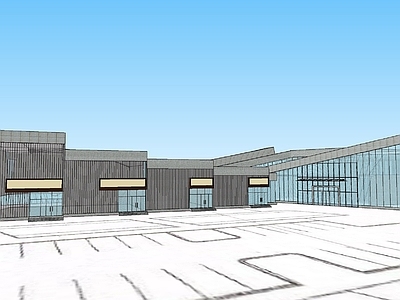 现代展览馆建筑