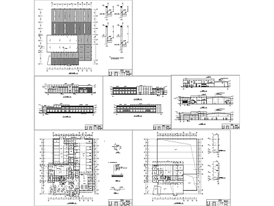 福特4S店建筑图 施工图