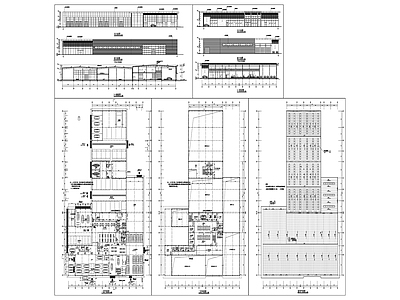 宝马4S店建筑图 施工图