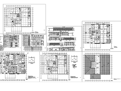梅赛德斯奔驰汽车4S店建筑 施工图