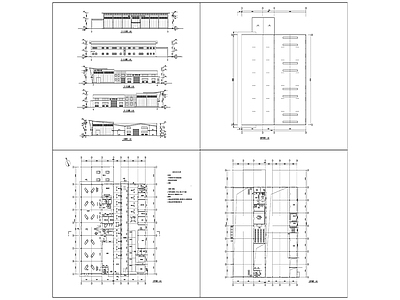 汽车展厅建筑图 施工图