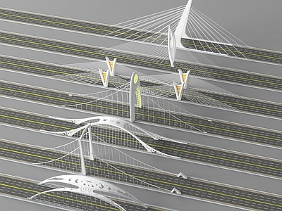 现代大桥 高架桥 立交桥 拉锁桥 公路大桥 跨海大桥