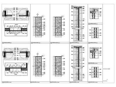现代门表节点详图 施工图