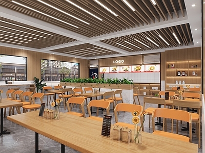 现代快餐店