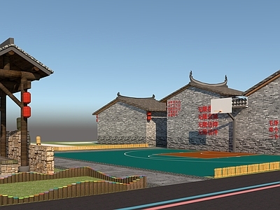 美丽乡村小公园建筑旧改套方案必备