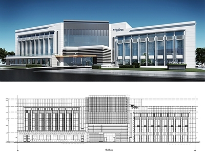 建筑外立面幕墙设计施工详图 施工图