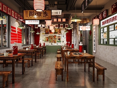 工业风复古火锅店
