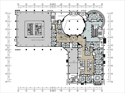 江苏五星级酒店4000㎡综合餐厅 施工图