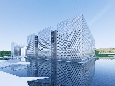 现代展览馆建筑