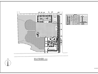 广场绿化 施工图