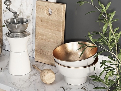厨房用具 用品 调料 组合 器皿 碗碟