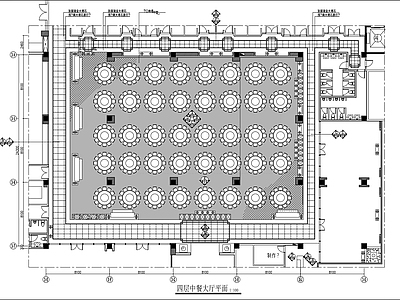 600㎡中式宴会厅全 施工图