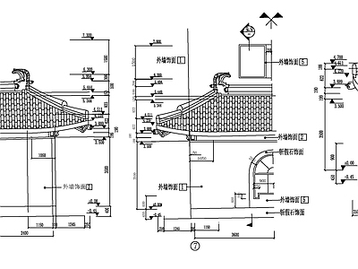 古建檐口大样 施工图