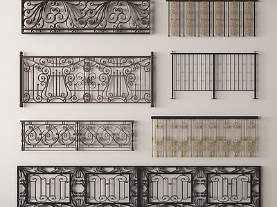 现代铁艺栏杆 围栏 金属栅栏 防护栏 防护栏 扶手 围挡