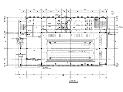 社区游泳馆建筑 施工图 游泳馆建筑