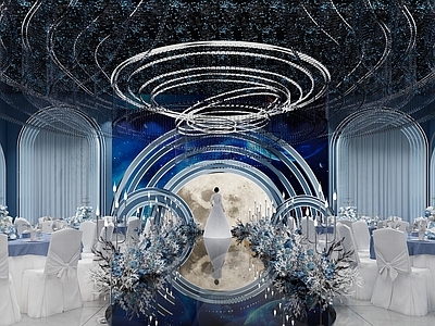 现代水晶厅 星空厅 水晶星空宴会厅