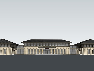 新中式展馆建筑