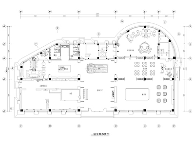 1840㎡售楼处 售楼中心 施工图