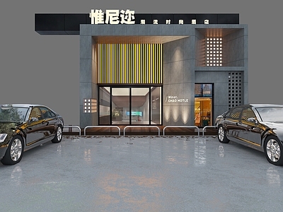 设计型酒店外观门头