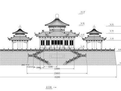 碑亭正立 施工图