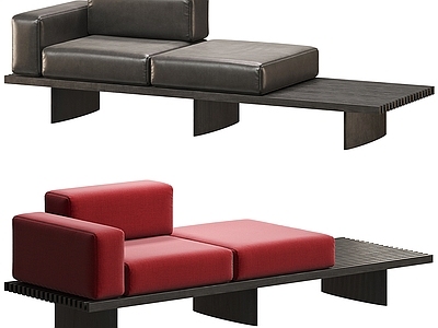 Cassina 现代双人 休闲 凳