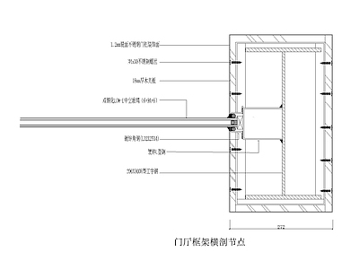 金属门立断面详图 自动钢大 金属等 施工图