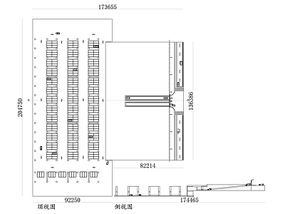 带坡道的地下停车场 施工图