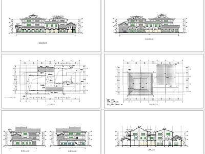 古建商业街图纸 施工图