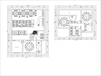 250平地锅鸡方案布置图 施工图