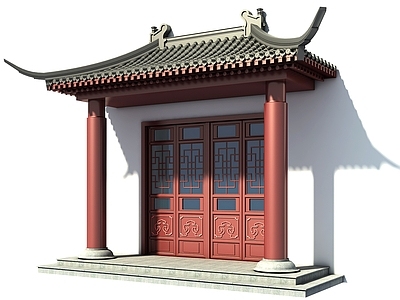 古建门头 中式 中式楼 遮阳棚