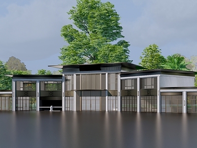 现代住宅小区入口 楼入口大 居住区大 住宅区入口大
