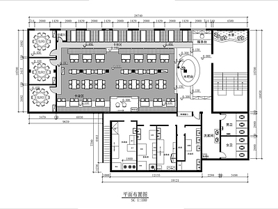 500㎡特色中餐厅全 施工图