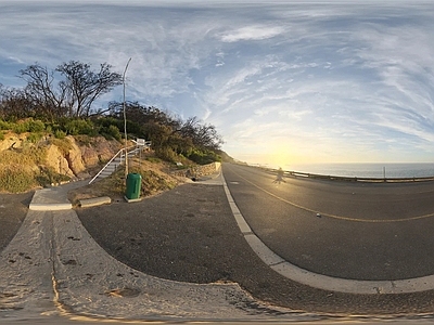 公路户外日景天空