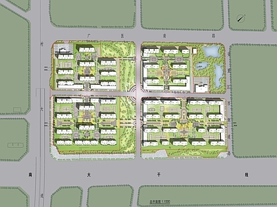 现代住宅楼建筑 天津某小 施工图